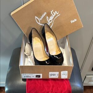 Christian Louboutin Black Patent Leather Pumps